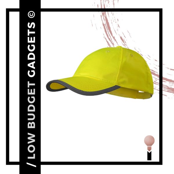 czapka fluorescencyjna z logo_Ideas Factory
