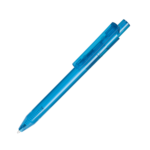 długopis transparentny z logo_Ideas Factory